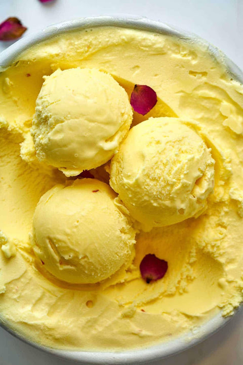 Saffron Rosewater Pistachio Ice Cream (Bastani Zafrani) - Heray Spice