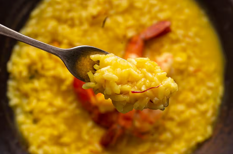 Saffron Risotto with Prawn