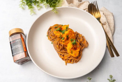 Shrimp Pasta With Harissa