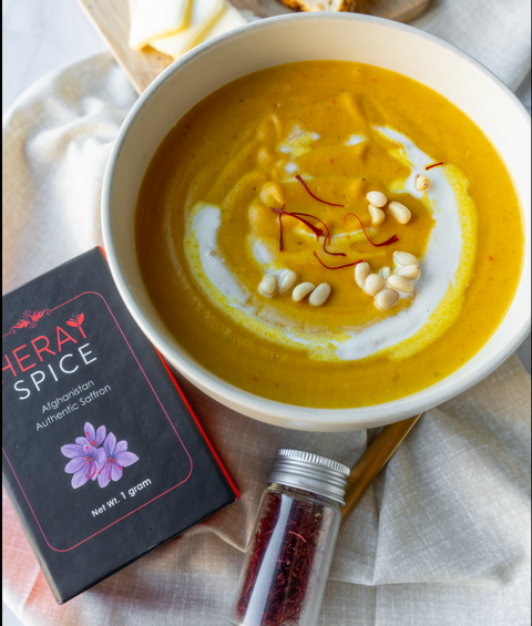 Saffron Butternut Squash Soup