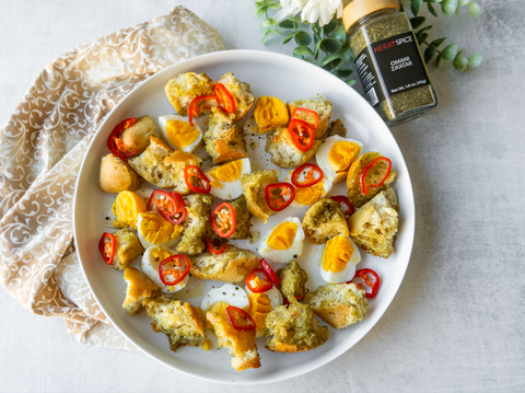 Zatar Bread Toast with Egg