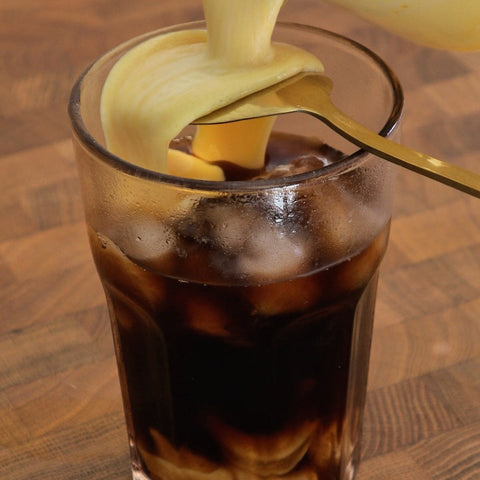 Dirty Iced Vietnamese Saffron Latte