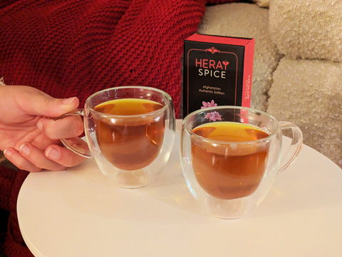 How to Make Saffron Mint Tea