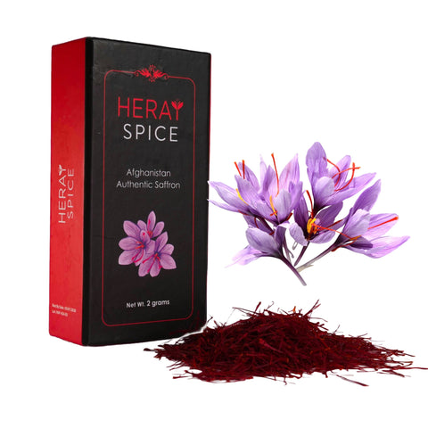1 Gram Afghan Saffron, Fresh and Pure Saffron Threads - Heray Spice