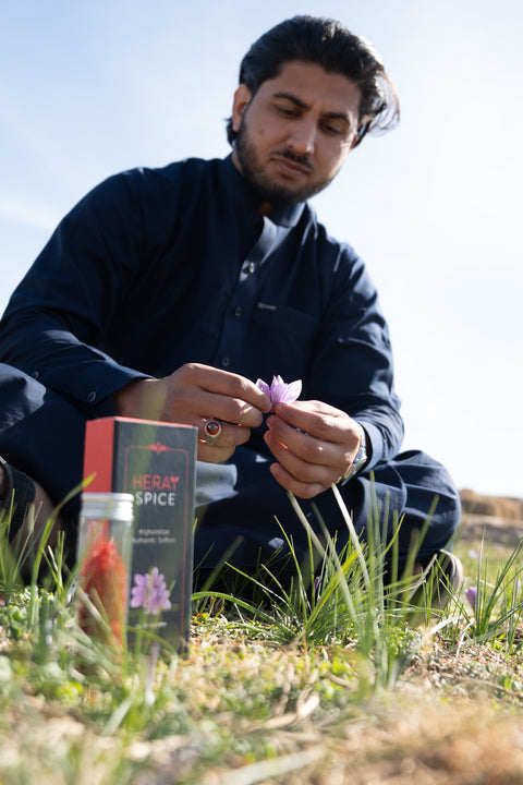 Gift Box Trio (A Jar of each Premium Saffron, Green Cardamom, Herait Mint Leaves)