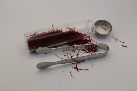 Mini Stainless Steel Tongs to Grab Saffron & Spices – 1 Unit
