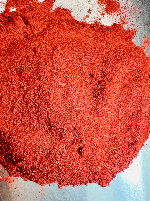 100 Grams (3.5 Ounces) Ground Afghan Saffron, Fresh All Red Powder