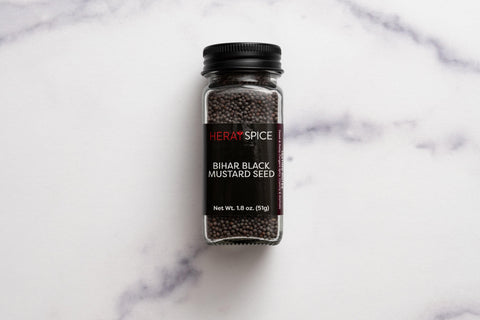 (New) Bihar Black Mustard Seed (1.8 Oz) - Heray Spice