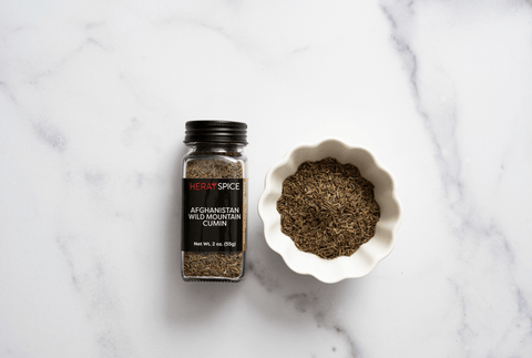 Afghanistan Wild Mountain Cumin Seeds 50 grams (1.8 Oz) - Heray Spice