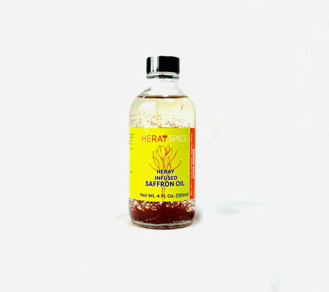Heray Infused Saffron Oil 4 Fl Oz (120 ml)