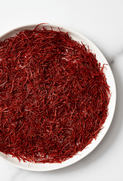 100 GRAMS (3.5 Ounces) Afghan Saffron, Fresh All Red Threads - Heray Spice